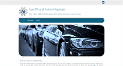 Desktop Screenshot of kleppingerlaw.com