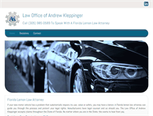 Tablet Screenshot of kleppingerlaw.com